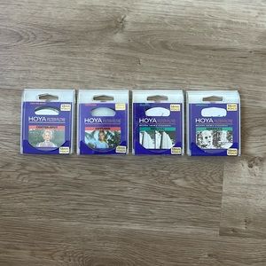 Camera Filters, set of 4.
